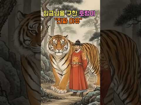 [도담야담] 👑임금님을 구한  🐯호랑이의 "진짜 이유"#야담#민담#옛날이야기 #설화  #전설 #노년이야기 #오디오북