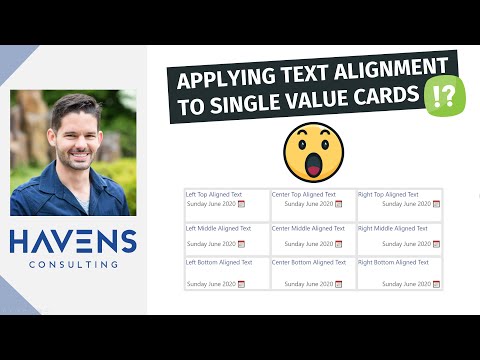 How to Apply Font Alignment to Single Value Cards in Power BI
