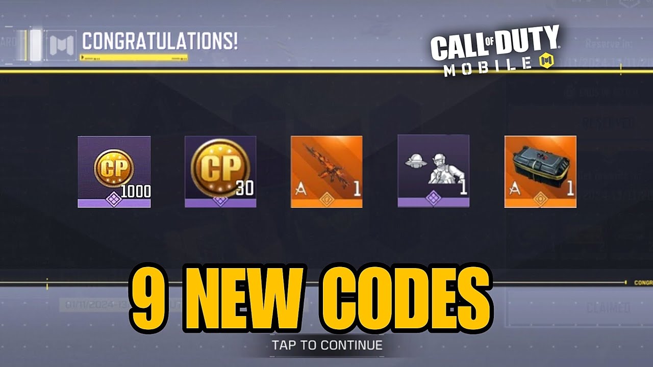*NEW* CALL OF DUTY MOBILE 9 REDEEM CODES 2025 DECEMBER | CODM NEW CP ...