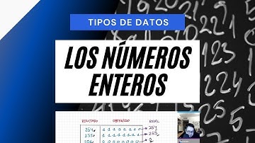 🟢 Los números enteros | Tipos de datos