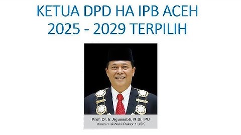 Prof. Agussabti Terpilih, HA IPB Aceh Siap Jadi Agen Perubahan