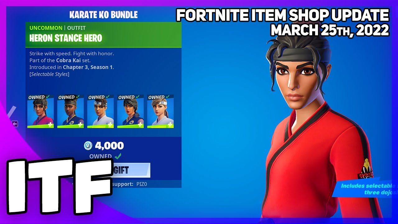 Conjunto Cobra Kai chega ao Fortnite