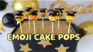 DIY Graduation Cake Pops | How to make Emoji Cake Pops