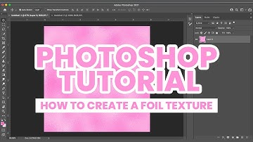 Photoshop Pattern Tutorial: How to Create Foil Texture for Graphic Design