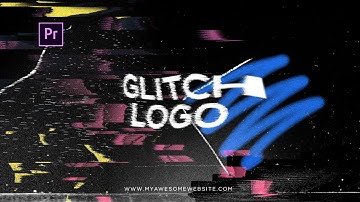 Glitch Distortion Logo Intro - Premiere Pro template