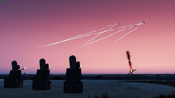 A-10C Warthog vs Phalanx CIWS/C-RAM - ArmA 3 Simulation