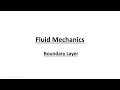 Boundary Layer - Fluid Mechanics - GATE - CIVIL ENGG