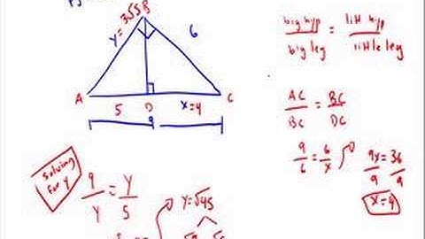 Geometric Mean and Pythagorean Theorem