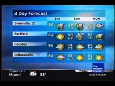 TWC Satellite Local Forecast from August 2005 Dayt...