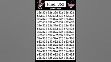 Only High attentive one cam find 362 in this game. #games #puzzlegames #attention #iqtest #123 #spot