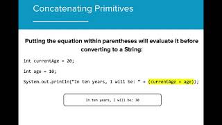 AP CS A 2.6 - String Objects: Concatenations, Literals & More (OUTDATED)