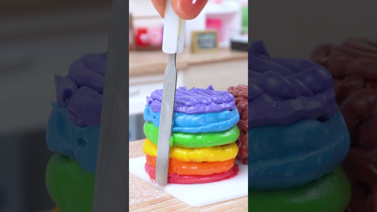 Decadent Double Miniature Chocolate and Rainbow Cake Recipe 🌈🍫 Best Cake Decorating 