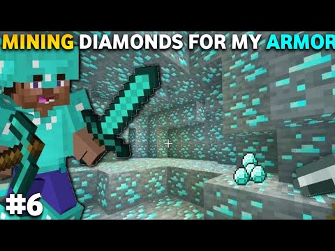 6 Hours Mining Diamond And Make Armor & Tools | Minecraft Survival ...