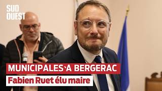 Le discours de Fabien Ruet après victoire à Bergerac aux municipales - SO