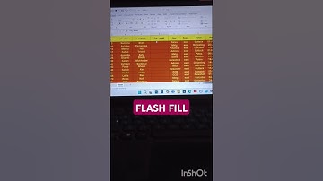 FLASH FILL IN EXCEL SHEET #exceltips #excelfunction #spreadsheetsoftware