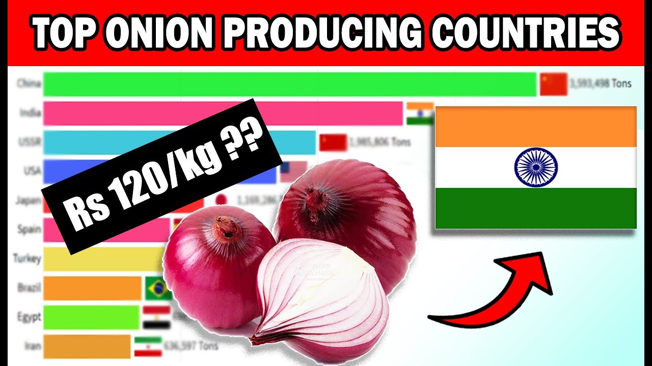 Top 10 Onion Producing Countries (19702019) YouTube