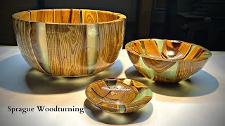 Woodturning  The Sumac Bowl Set
