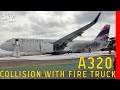 A320 на взлёте столкнулся с пожарной машиной в Перу