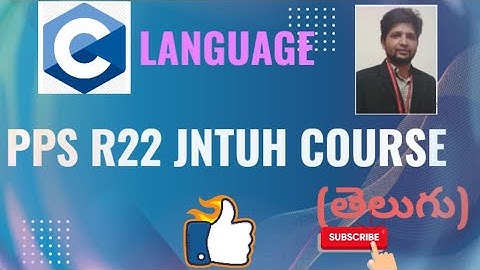 JNTUH || R22 || PROGRAMMING FOR PROBLEM SOLVING || COURSE INTRODUCTION || @askpwrs #jntuh #pps #r18