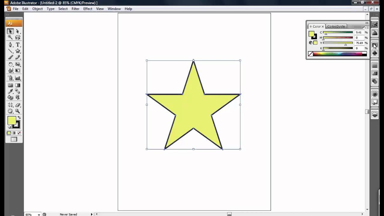 Fill Color Stroke Color - Adobe Illustrator Lesson