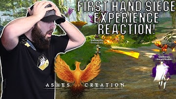Ashes of Creation siege PARTICIPANT Reaction!