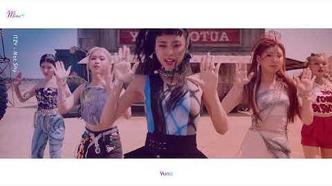 ITZY (Yuna)- Not Shy MV (Solo+Focus Screen-Time Distribution)