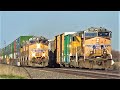 Union Pacific and BNSF Trains in Illinois and Iowa