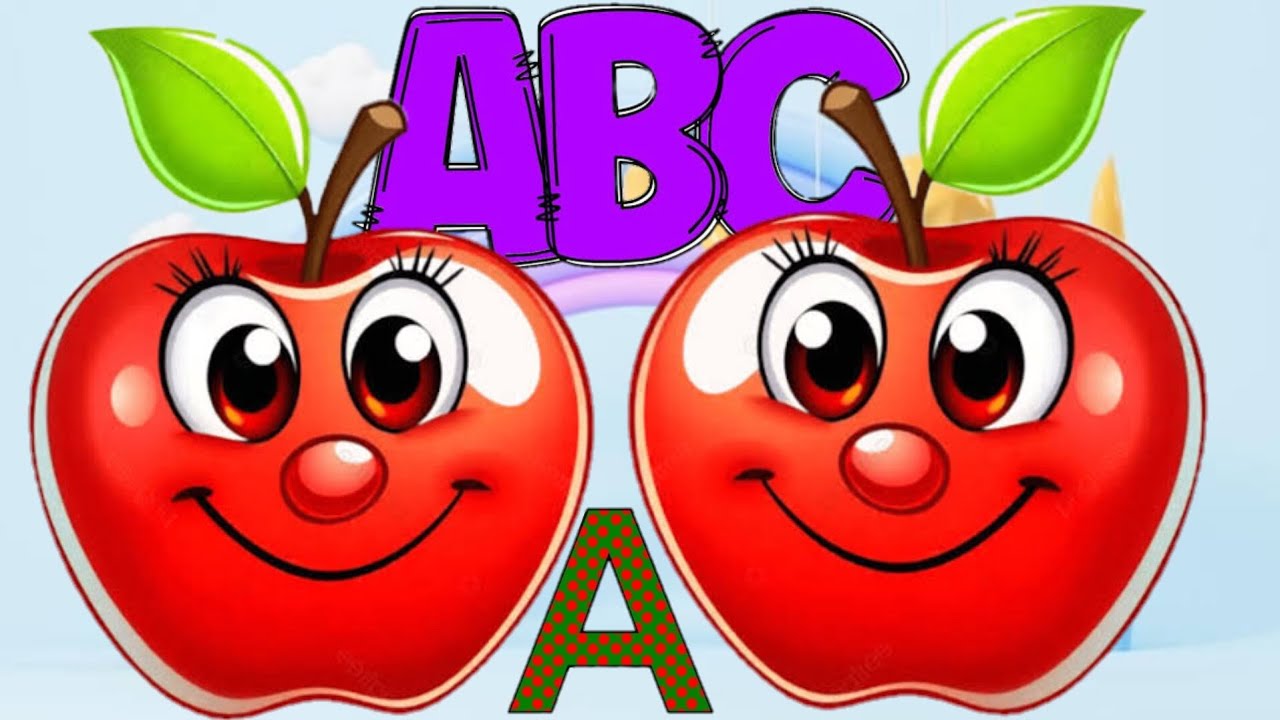 ABC для начинающих, учимся с буквой А (песенка про яблоко)