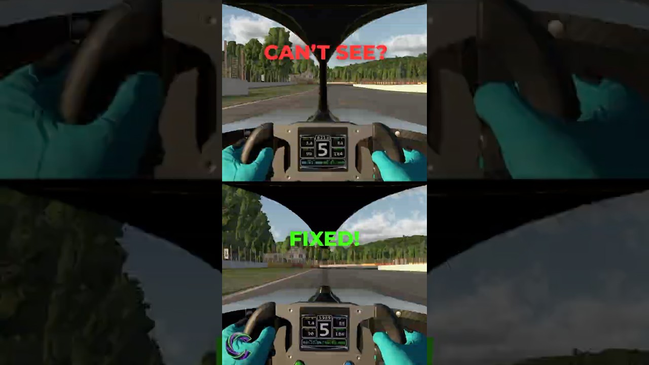 Как скрыть препятствие в виде ореола в iRacing