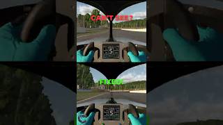 How to hide the halo obstruction in iRacing