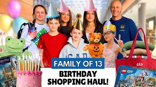 2 Birthdays in 3 Days?! 🎂 Birthday Shopping for Our Family of 13