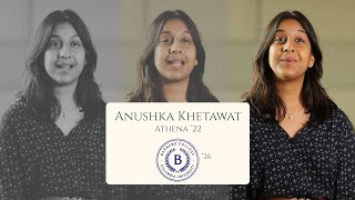 Alumni Testimonials | Anushka Khetawat | Barnard College | Athena Education #betterthanyesterday