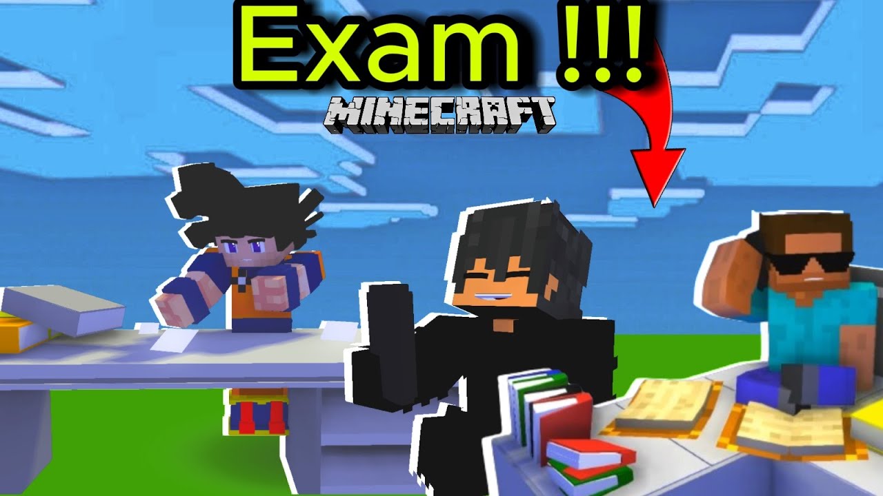 Minecraft Examination Types fo people during exam | Minecraft funny animated video | @proboiz ...