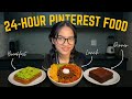 24 Hours Pinterest Food Challenge | Trying Aesthetic Recipes for a Day 🍯