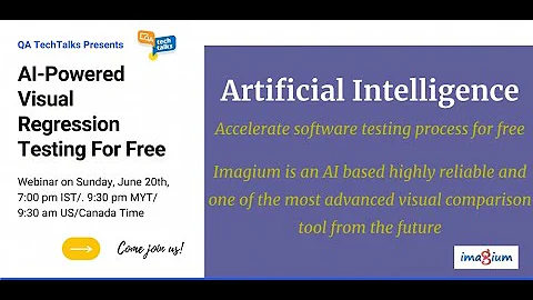 AI-Powered Visual Regression Testing using Imagium  | QA TechTalks Community