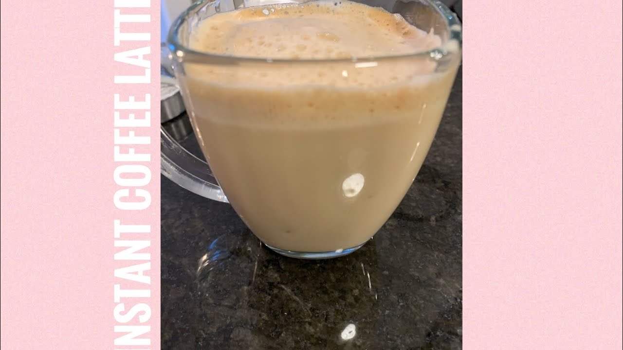 Coffee instant coffee with milk frother coffee latte YouTube