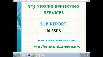 23 Sub Reports in SSRS