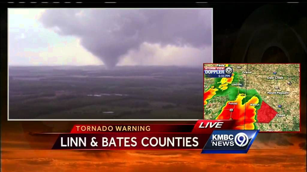 Tornado on the ground in Linn County, Kansas YouTube