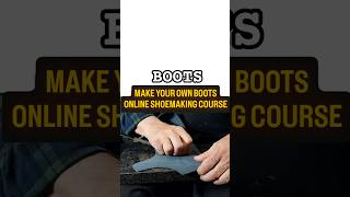 Easy, lightweight boots for beginners—stitch-down done right! #shoemaking #boots #shoeschool