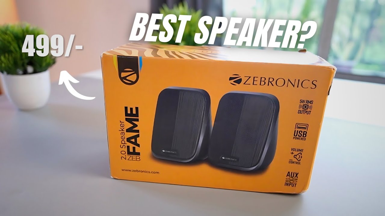 This 499/- Speaker Blew My Mind  🔥  Zebronics ZEB FAME 2.0  Speaker | AUX USB | Under 500 Tech #1
