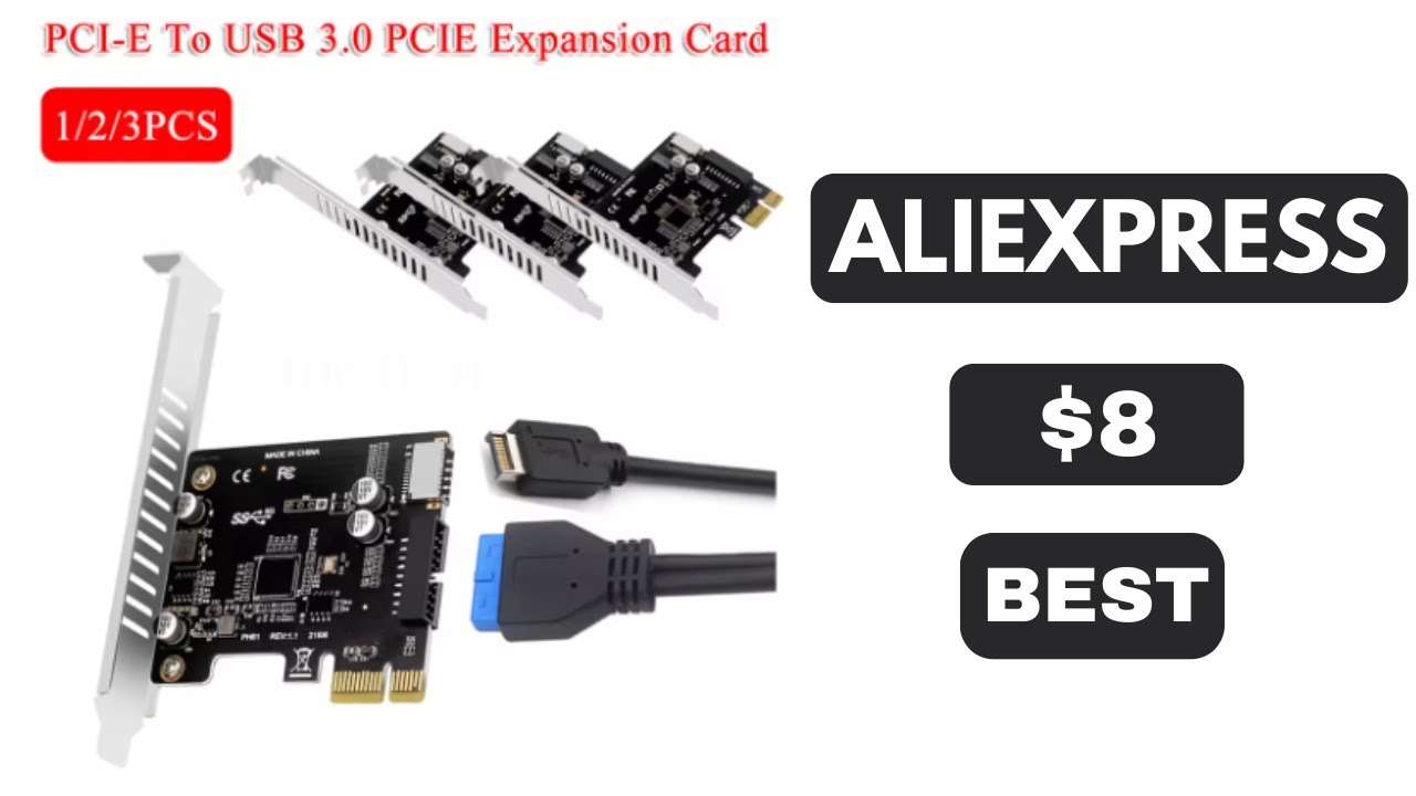 Best PCI E To USB 3 0 Type C Front Panel Adapter 19PIN PCI E To USB 3 0 Hub Splitter Expansion Card