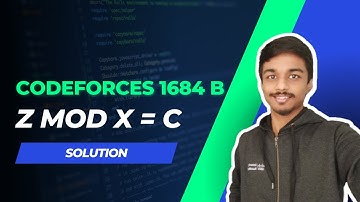 Codeforces 1684 B solution