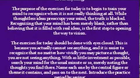 Workbook Lesson 8 - ACIM