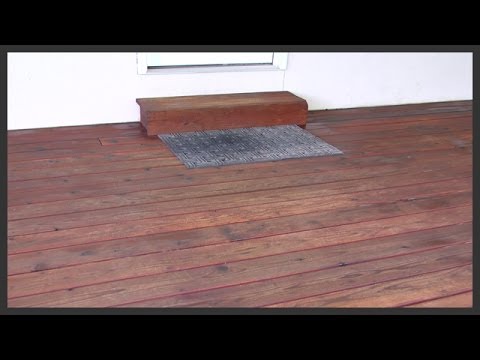 Wood deck staining &amp; sealing - YouTube