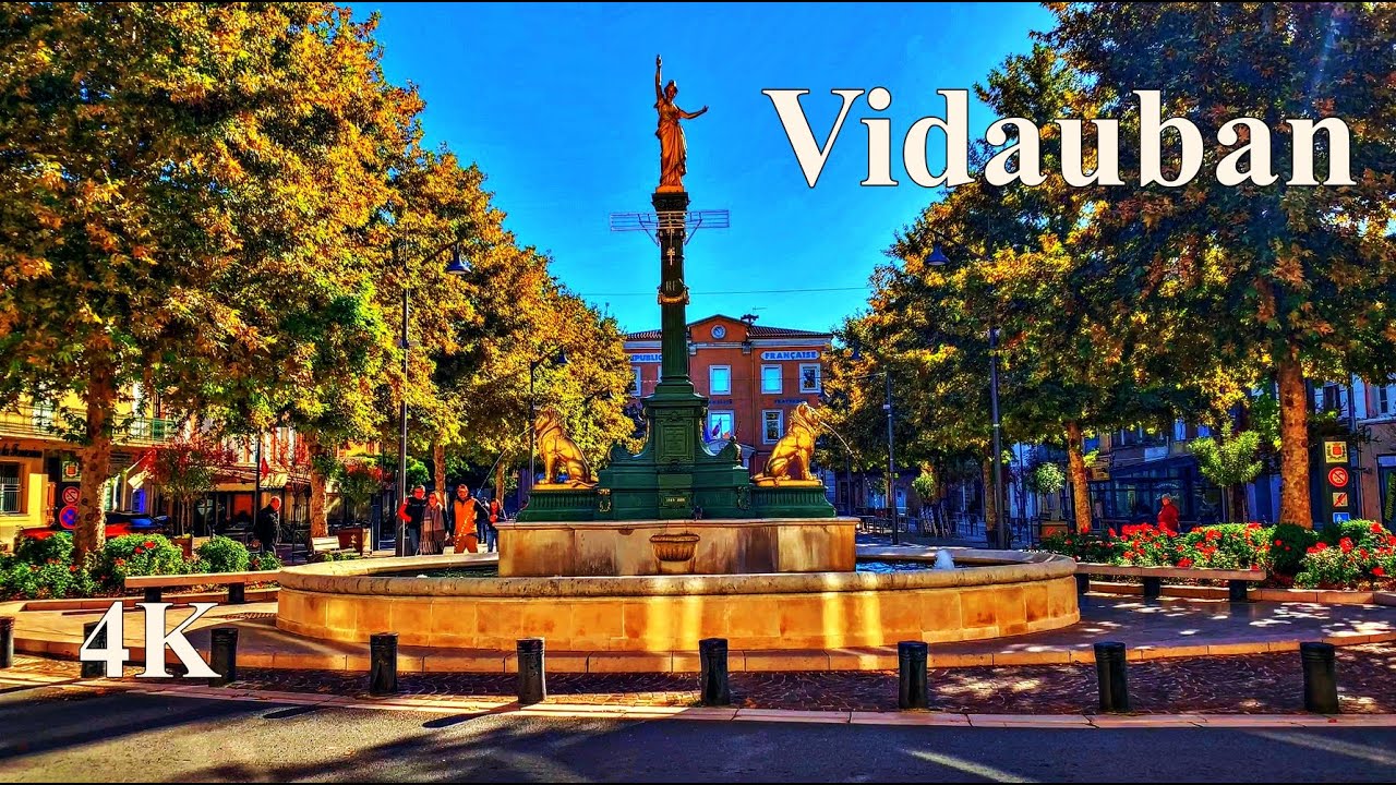 VIDAUBAN🌞Ville du Var - Visite des villes et villages Français [4K]