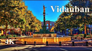 VIDAUBAN🌞Ville du Var - Visit of French towns and villages [4K]