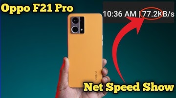 How To Set internet Connection Setting in Oppo F21 Pro , Oppo F21 Pro Show Network Speed