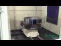 Fan disk robotic dovetail shot peen using rotary lance  progressive surface