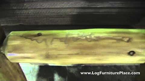 Cedar Lake Log Ladder | Log Bed Accessories at JHE