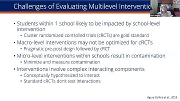 Evaluating Synergies in Multilevel Interventions: Mental Health in Schools as an Exemplar (MtG)